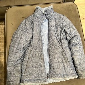North face reversible coat.
